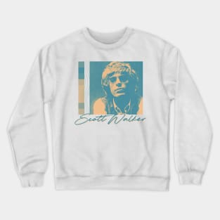 Scott Walker / Retro Aesthetic Fan Design Crewneck Sweatshirt